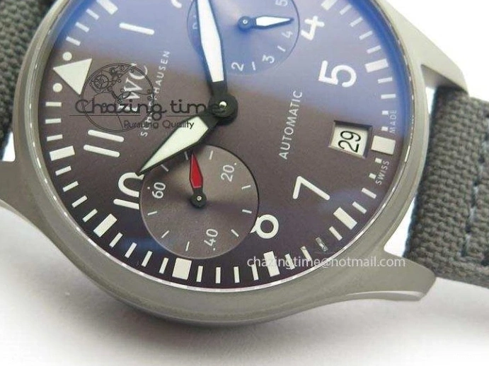 MIROTIME 1230 SunProtective Big Pilot Real PR IW500910 “Patrouille Suisse” ZF 1:1 Best Edition On Gray Nylon Strap 7278